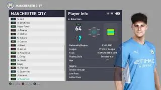 eFootball PES 2021 - Manchester City 22/23 Players Real Faces