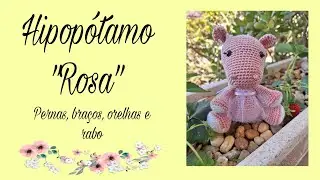 Hipopótamo de croché 3/4