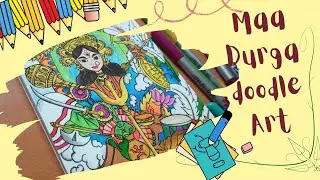 Maa Durga doodle art || durga puja 2022