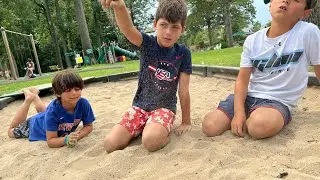 Last to leave the sandpit