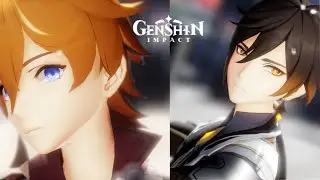 [Genshin Impact MMD]  極楽浄土 [Gokuraku Jodo] [ Zhongli,Childe ]