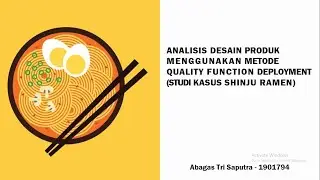 Analisis QFD - Shinju Ramen