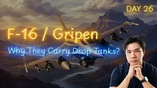 Why F-16 and Gripen Use Drop Tanks (And Why Sometimes They Do Not)