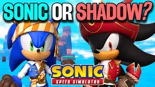 PIRATE SONIC VS CAPTAIN SHADOW! (Sonic Speed Simulator Update)