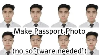 Make your own passport photo at home for free without installing software