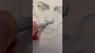 Expressive Portrait Drawing with Graphite Pencil
