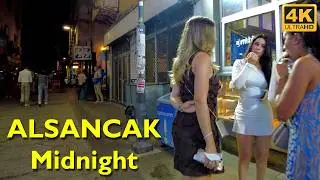 Alsancak İzmir Walking Tour 4K UHD | Discovering Izmir Alsancak Midnight stroll