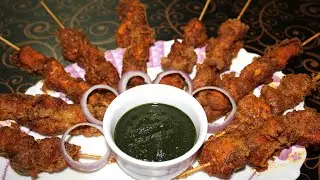 Chicken on Sticks Recipe | चिकन कबाब.🍗🍗😋😋