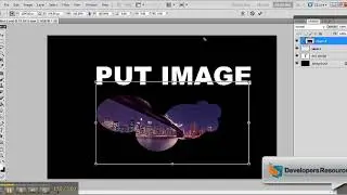 How to insert images into text in photoshop