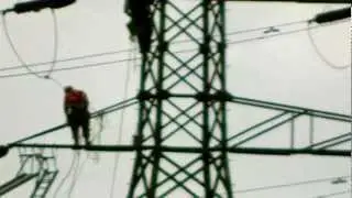 Climbing a pylon