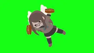 Yakisoba pan Angel Throw Greenscreen
