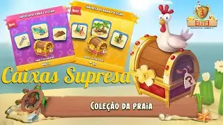 Hay Day - Caixas Supresa - Decoração da Praia!