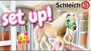 SET UP My SCHLEICH Stables w/ Me! Horses + Accessories!