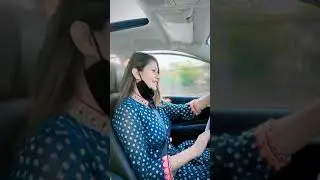# girl  £  car driving•° Full masti