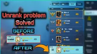 Bgmi unrank problem How to solve unrank problem BGMI & Pubg mobile | How to fix unrank problem 100%😇