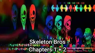 Friday Night Funkin Skeleton Bros Chapters 1 + 2 (No Commentary)