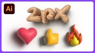Inflate 3D Effect in Adobe Illustrator | Hindi/Urdu Tutorial | Turn anything into 3D