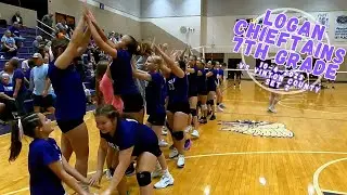 Logan Chieftains vs Vinton County 7th Grade Volleyball 10-4-2023 Set 2
