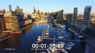 Stock Video Aerial Footage of Melbourne and Victoria Australia