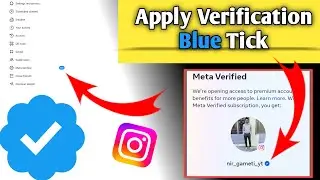 How to Instgram meta verify BLUE TICK ✔️ | Meta instagram Verify process