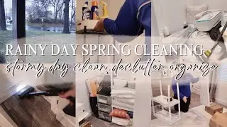 RAINY DAY EXTREME SPRING CLEAN, DECLUTTER, + ORGANIZE WITH ME 2024