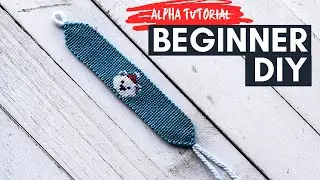 BEGINNER ALPHA TUTORIAL // Snowbear Friendship Bracelet WALKTHROUGH