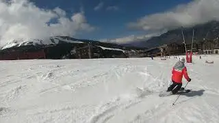Llegando a Courchevel Moriond 1650m