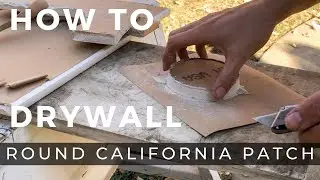 How to Make a Round California "Butterfly" Drywall Patch