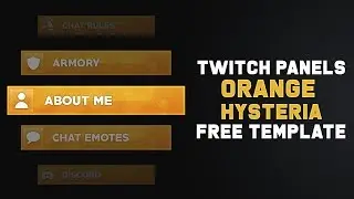 Orange Hysteria (Twitch Panels + Template) | FREE