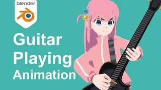 How to make guitar playing animation in blender