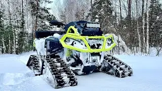 Do you need tracks on a BRP?! When the snow is waist-deep, Apache 360 ​​tracks! 