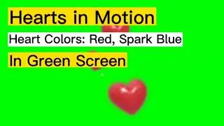Heart effect in green screen