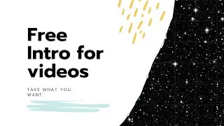 Free youtube intro without watermark |Intro maker without watermark.