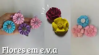 TIPOS DIFERENTES DE FLOR EM EVA 🌺