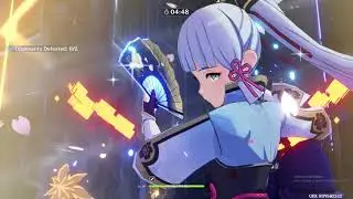 Ayaka Pale Flame domain test with a 3star weapon