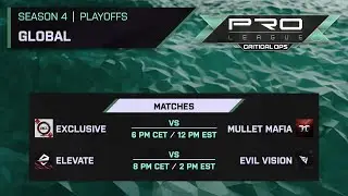 PRO LEAGUE GLOBALS 2024 | PLAYOFFS | DAY 1 | QUALIFIER 1 & ELIMINATOR