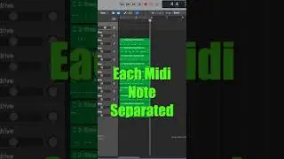 Split Midi Drum Loops Into Separate Tracks for Easy Mixing - Logic ProX #short