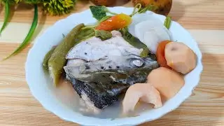 SINIGANG NA ULO NG SALMON SA SANTOL