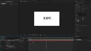 Animating numbers in after effects