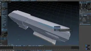 SciFi Handgun 3D modeling, UVs - Blender | Texturing - Substance Painter 2
