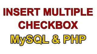 PHP SELECTED MULTIPLE CHECKBOX VALUES INSERT MYSQL