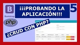 5 | Como crear CRUD PHP con MySQL | Probando nuestra aplicación
