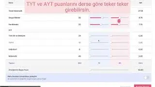 TYT Puan Hesaplama