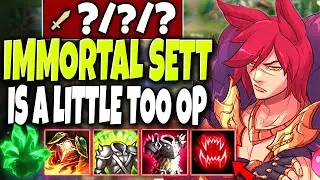 Like a Boss 😎 Immortal Sett build is a little TOO OP for them to handle 😎 LoL Top Sett s10 Gameplay