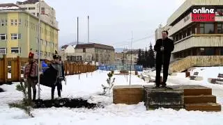 Székely zászló ünnepélyes felvonása, Csíkszereda, Szabadság Tér, 2013. február 25.