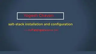 Devops ( salt stack installation and configuration)