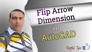 Flip arrow in dimension in AutoCAD || AutoCAD Tips