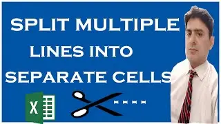 how to split multiple lines in a cell into separate rows in excel