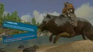 ARK Survival Evolved Mobile Hardcore Brutal EP 19 Run Yeti Cave and Rex Taming