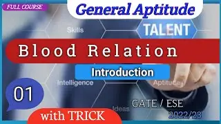 Introduction to the Blood Relation  | General Aptitude for gate |verbal ability
